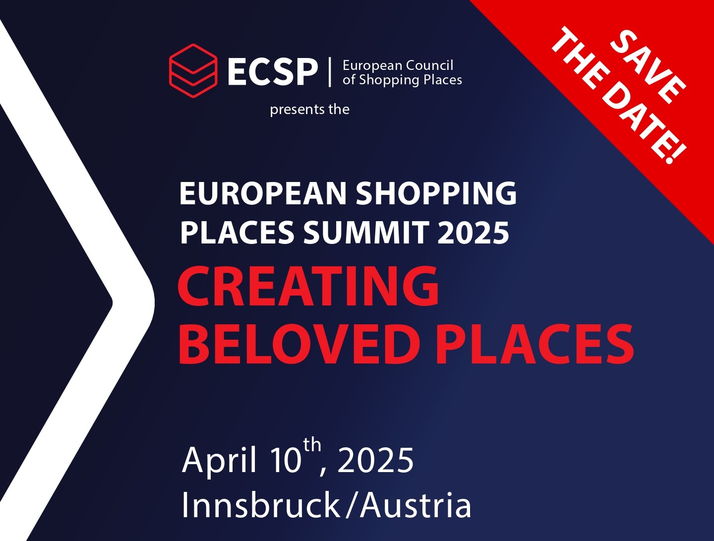 CONFERÊNCIA ECSP | INNSBRUCK - AUSTRIA | SAVE THE DATE